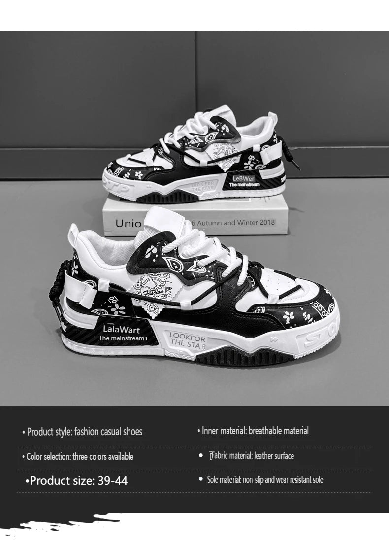 Men's Shoes 2025 New Summer All Casual Board Shoes Sports Thick Sole Increase Bread Shoes Non-slip Wear-resistant Casual Shoes