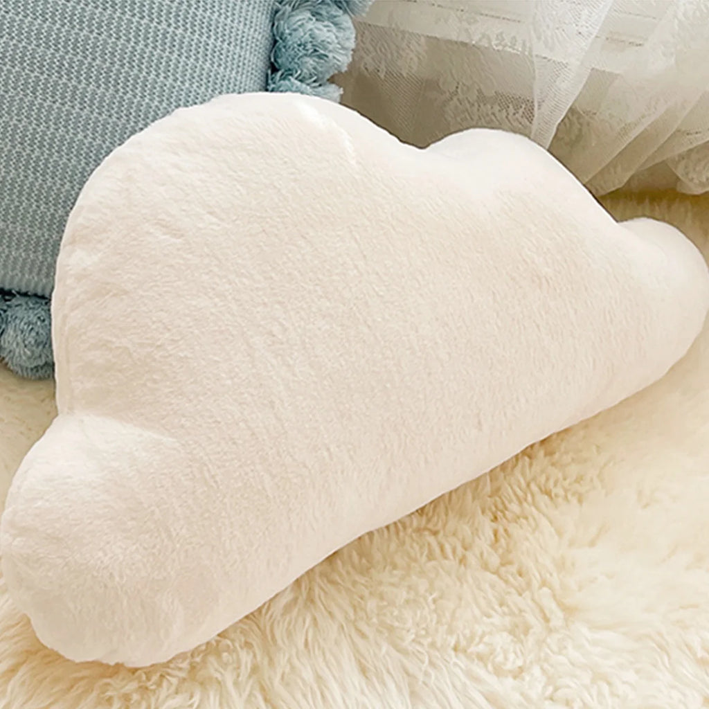 1pc Cute Cloud Pillows Clouds Shaped Throw Pillows, Singular Shape Design White Cloud Throw Pillow Decorative, For Living