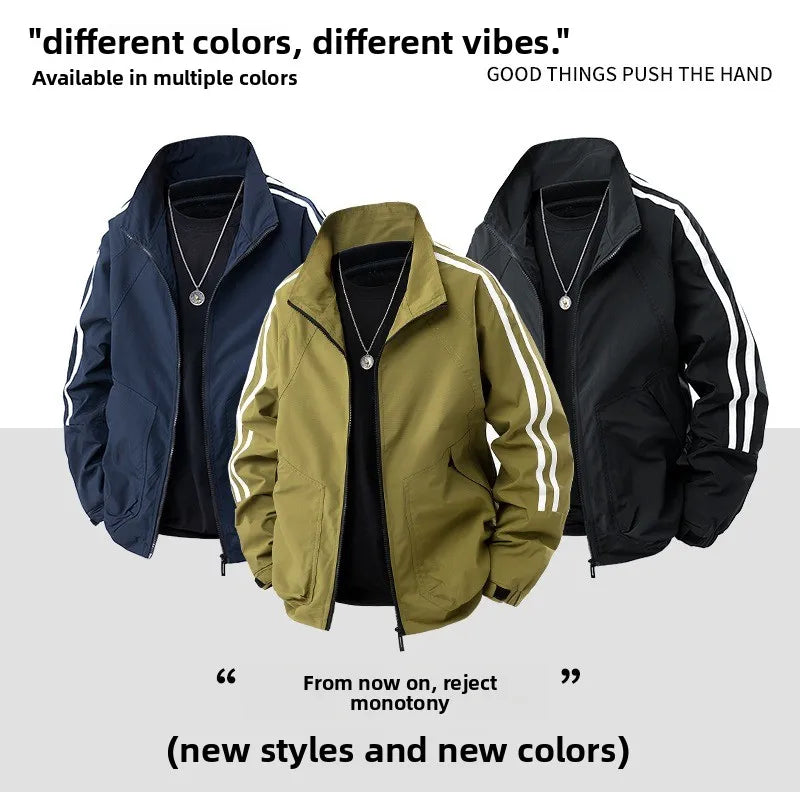 New Coat Jacket Waterproof Windproof Autumn Thin Top Fashion High Quality Versatile Korean Turn Down Collar Windbreaker Top Coat