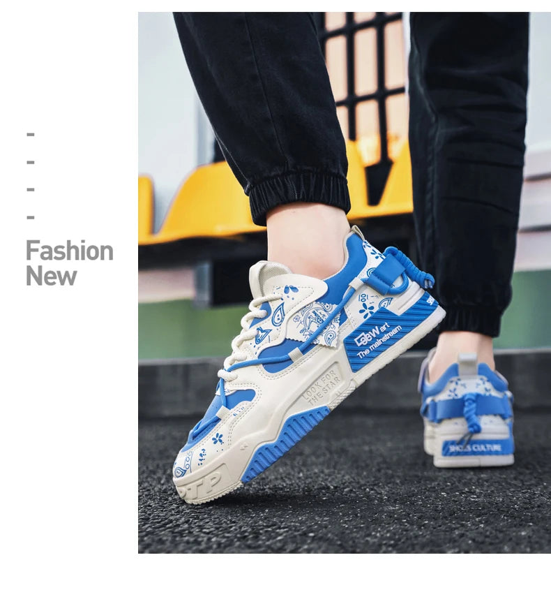 Men's Shoes 2025 New Summer All Casual Board Shoes Sports Thick Sole Increase Bread Shoes Non-slip Wear-resistant Casual Shoes