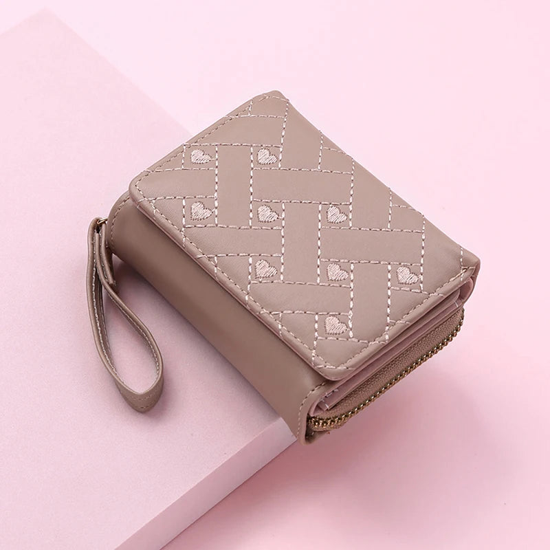 Wallets for Women Kawaii Cute Wallet Luxury Designer Lady Wallet Pink Purse Womens Wallet Small Women Leather Wallet Coin Purse