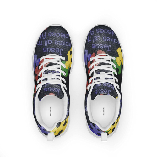 Black Autism Awareness Women's Athletic Shoes