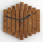 Rustic European Style Wooden Wall Clock