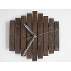 Rustic European Style Wooden Wall Clock