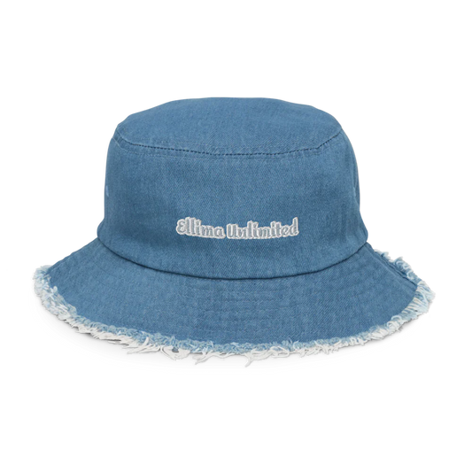 Distressed Denim Bucket Hat