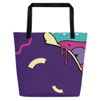 All-Over Print Large Tote Bag w/ Pocket