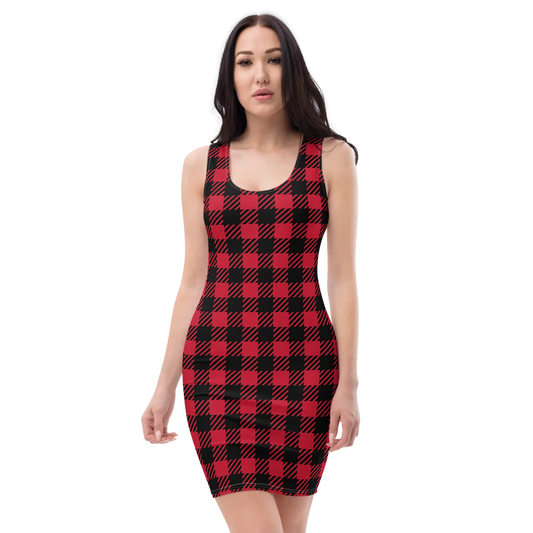 All-Over Print Bodycon Dress