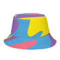 Color Swirl All-Over Print Reversible Bucket Hat