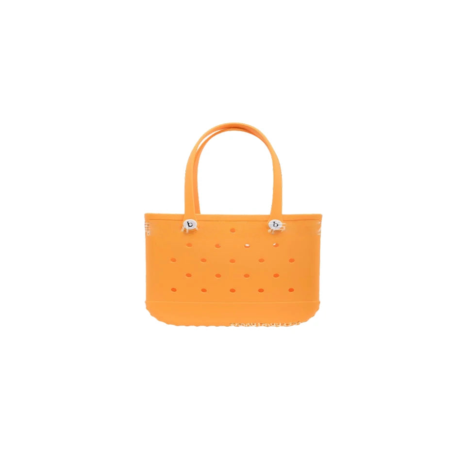 Mini Beach Bag EVA Rubber Waterproof Pool Fashion Outdoor Shoulder Storage Basket Travel Handbag Female Tote Jelly Bogg Bag