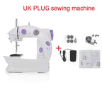 Household Electric Sewing Machine Beginner Dual Speed Portable Flat Bed Light Travel Craftsman DIY Mini Portable Foot Pedal