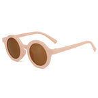 Children's sunglasses, inset style  round frame, 1-7 year old baby sunglasses, sun shading, sun protection