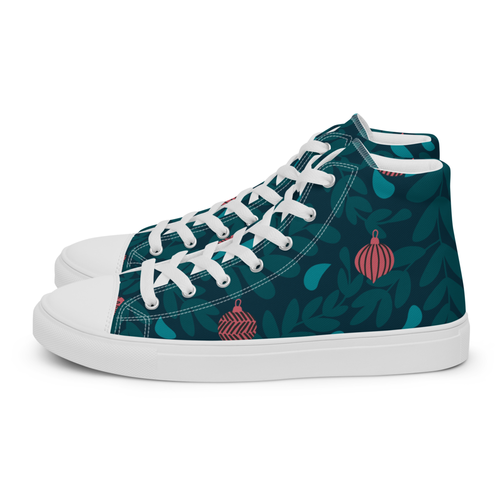 Holiday Inspired Women's High Top Canvas Shoes