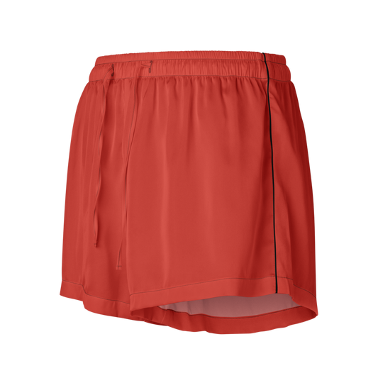 Crimson All-Over Print Women's Pajama Shorts