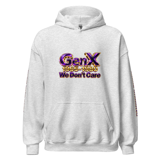 Ellima Unlimited GenX Purple Logo Unisex Heavy Blend Hoodie | Gildan 18500