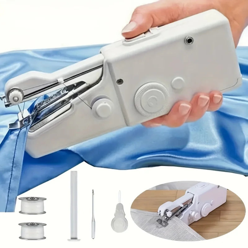 1 small handheld sewing machine - a simple and fast on-site maintenance sewing tool, portable - battery powered