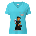 Women's Relaxed V-Neck T-Shirt | Bella Canvas 6405CVC