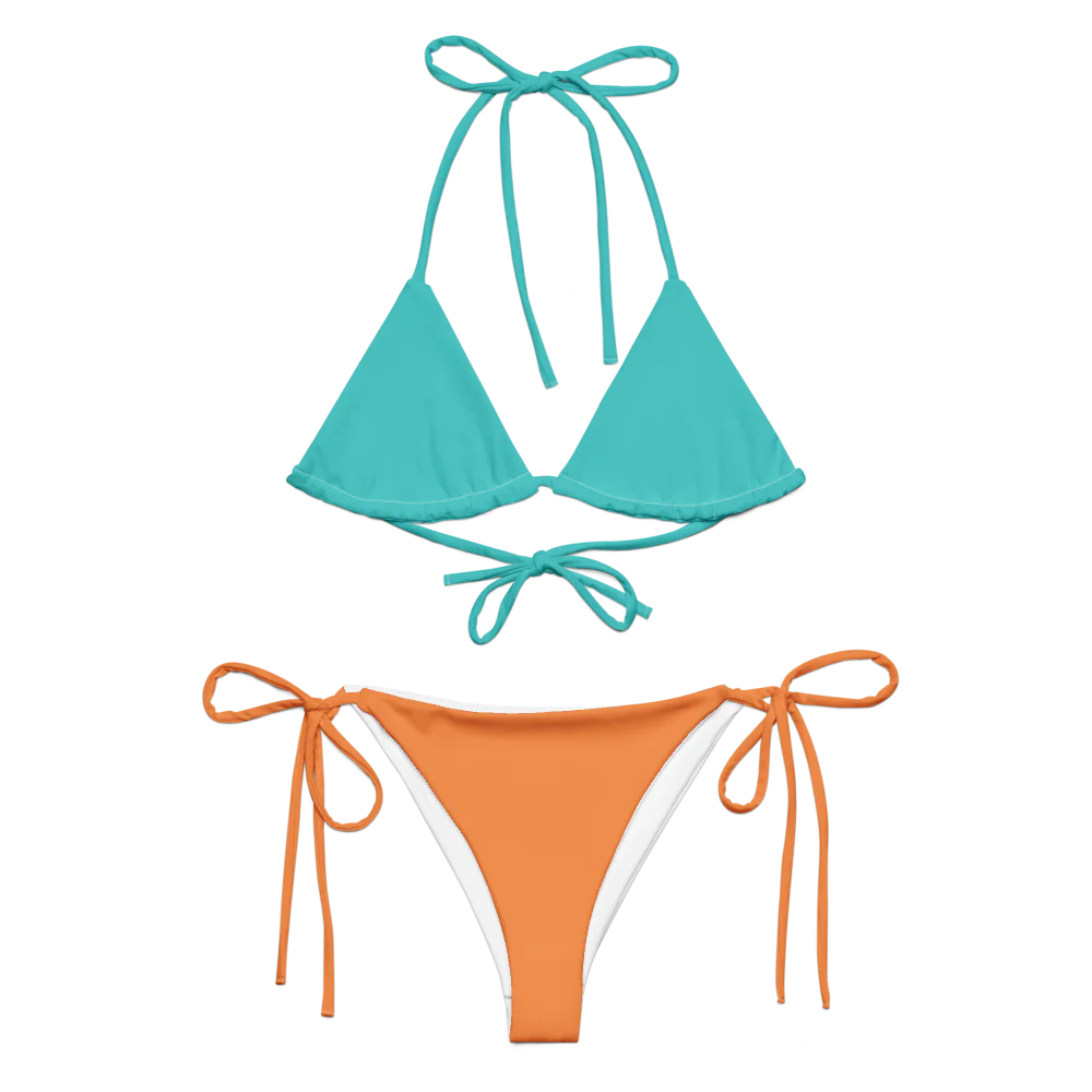 All-Over Print Recycled String Bikini