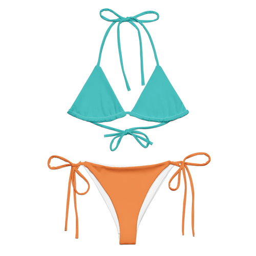 All-Over Print Recycled String Bikini