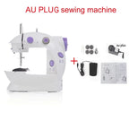 Household Electric Sewing Machine Beginner Dual Speed Portable Flat Bed Light Travel Craftsman DIY Mini Portable Foot Pedal