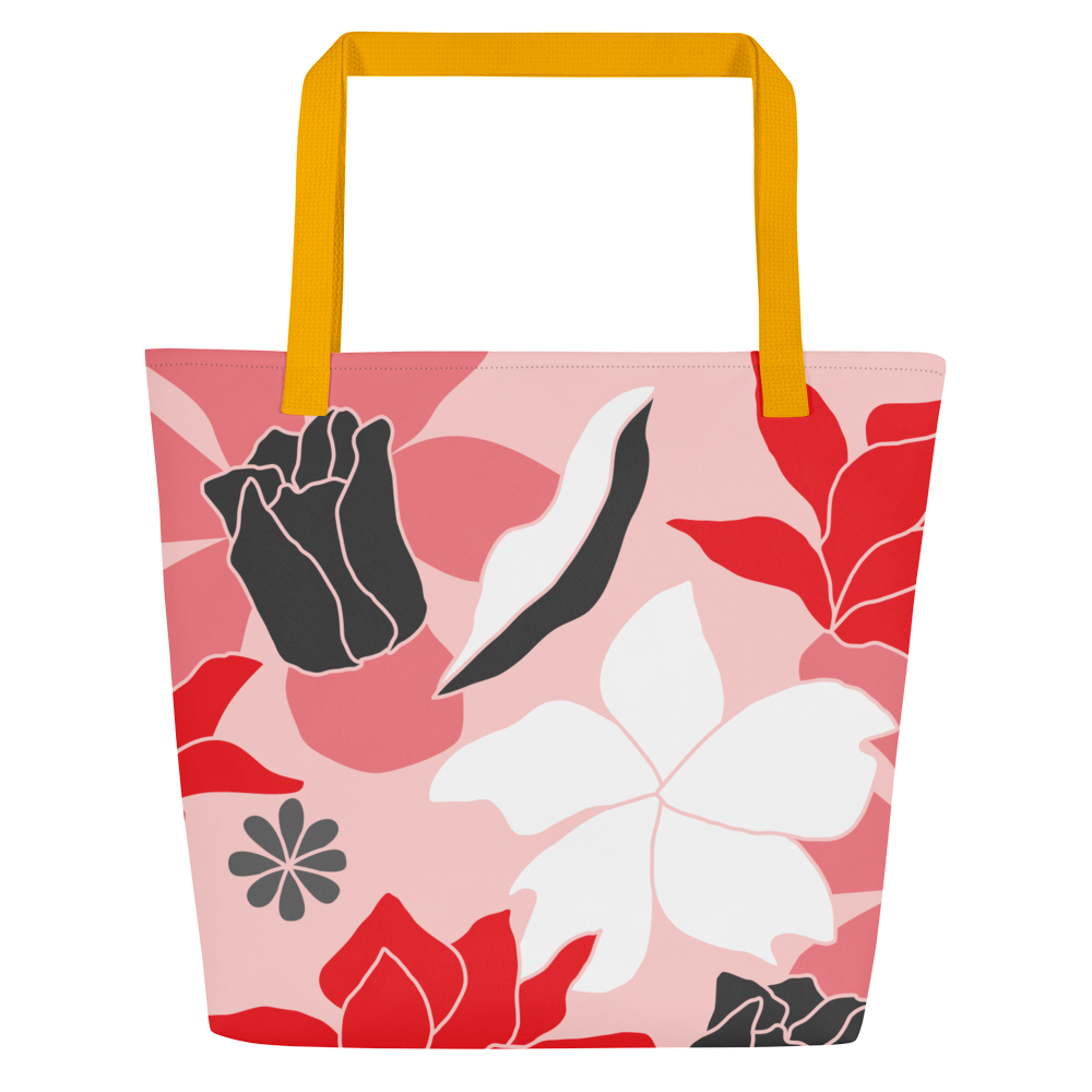 All-Over Print Large Tote Bag w/ Pocket