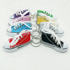 New Creative 3D Canvas Sneaker Tennis Shoe Keychain Cute Mini Sport Shoes Pendant Keyrings Car Simulation Trinket Bag Key Holder
