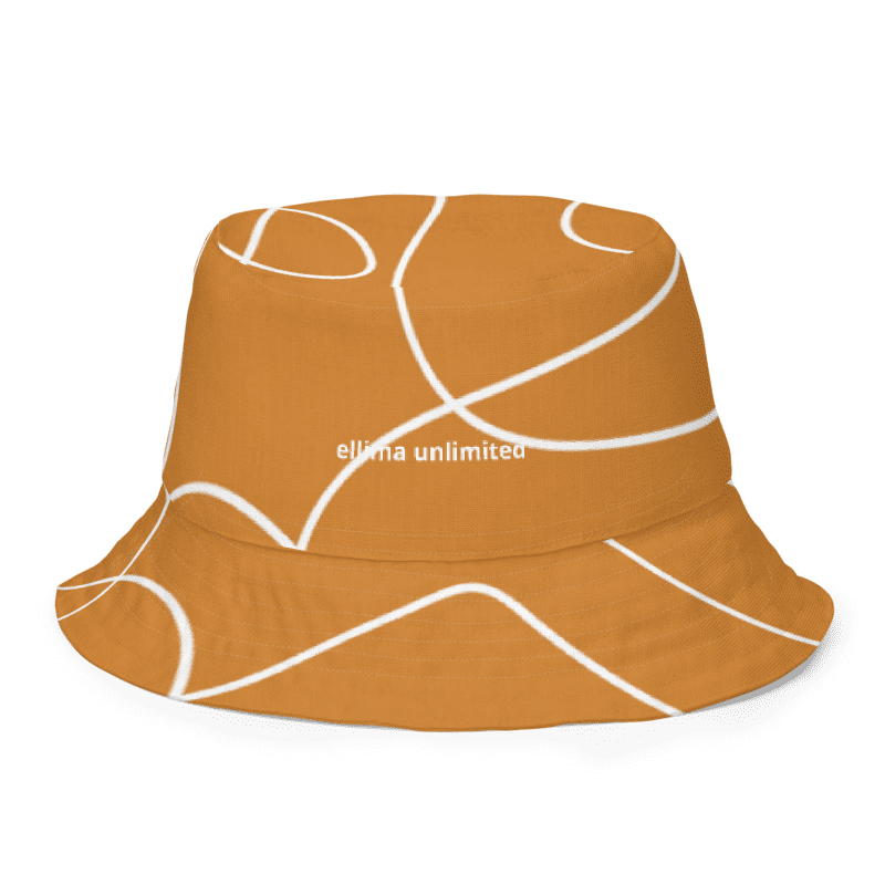 Cappuccino Dual Sided All-Over Print Reversible Bucket Hat