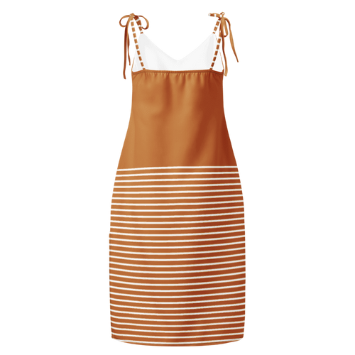 Cappuccino All-Over Print Slip Dress