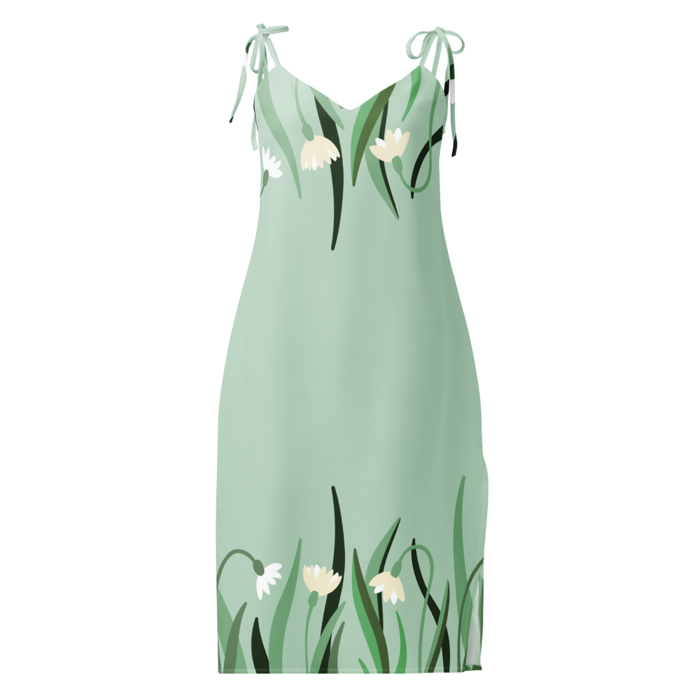 All-Over Print Slip Dress