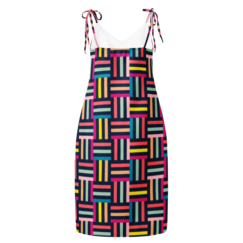 All-Over Print Slip Dress