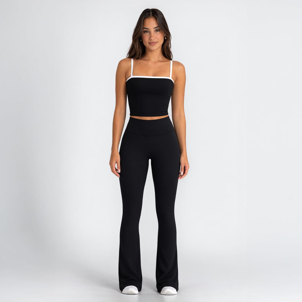 4014 - Women's Contrast Square Athletic Tank