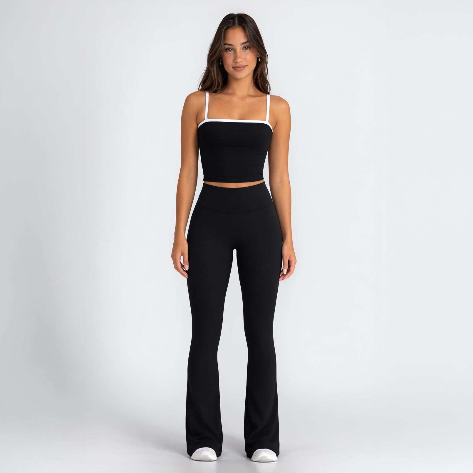 4014 - Women's Contrast Square Athletic Tank