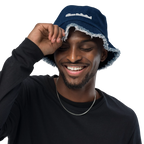 Distressed Denim Bucket Hat