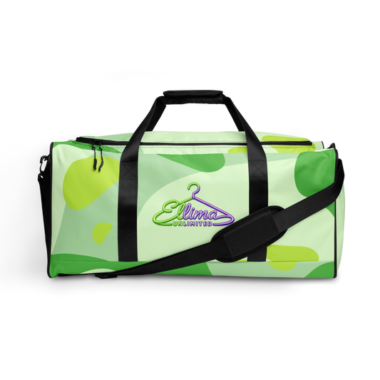 Ellima Unlimited Green Multi All-Over Print Duffle Bag