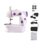 Ultra-Portable Dual-Speed Sewing Machine with LED Light & Foot Pedal | Easy-Use Home Stitching Kit for Beginners
