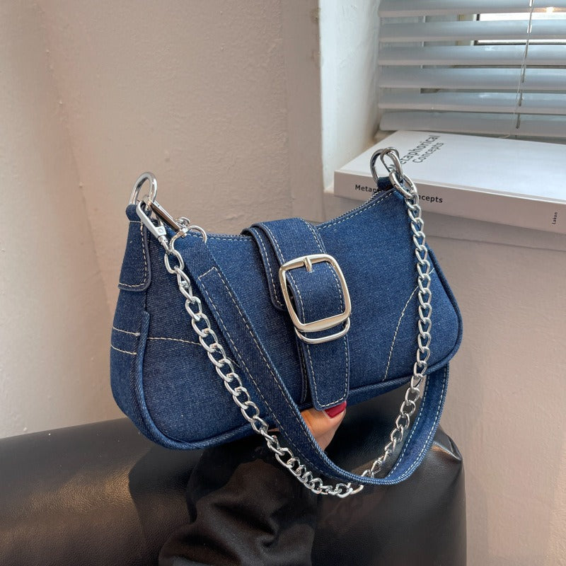 Women's High-End Canvas Chain Crossbody Bag