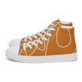 Cappuccino Swirl Women's High Top Canvas Shoes