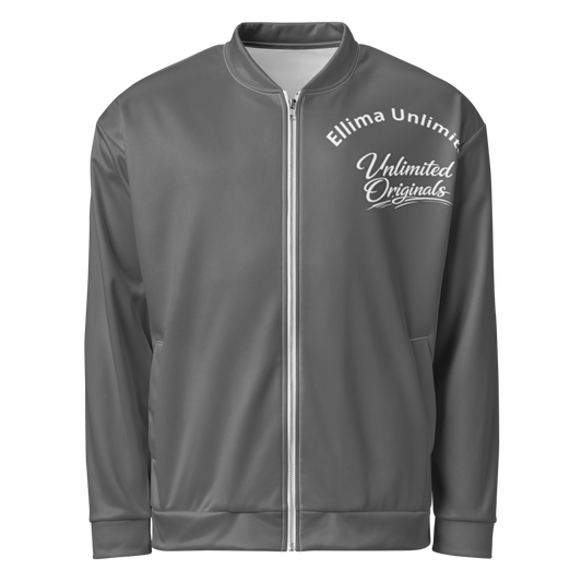 Gray All-Over Print Unisex Bomber Jacket
