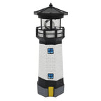 Solar Lighthouse 360 Degree Rotating Light, Waterproof LED Solar Lights, Courtyard Fence, Garden, Statue Lights, Lawn Decoration