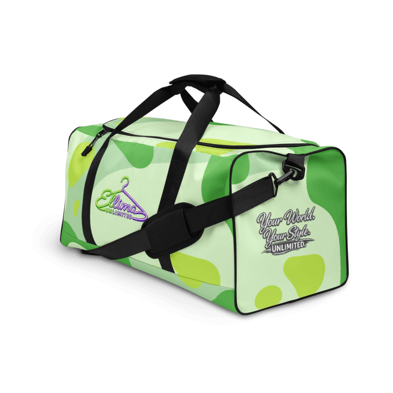 Ellima Unlimited Green Multi All-Over Print Duffle Bag