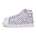 Lavender Women's High Top Canvas Shoes