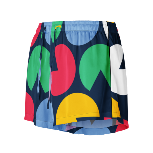 PacMan-Inspired All-Over Print Women's Pajama Shorts