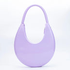 Fashion Silica Gel Jelly Crescent Bags For Women Luxury Designer Handbags Purses 2024 New In Top Handle Small Underarm Shoulder
