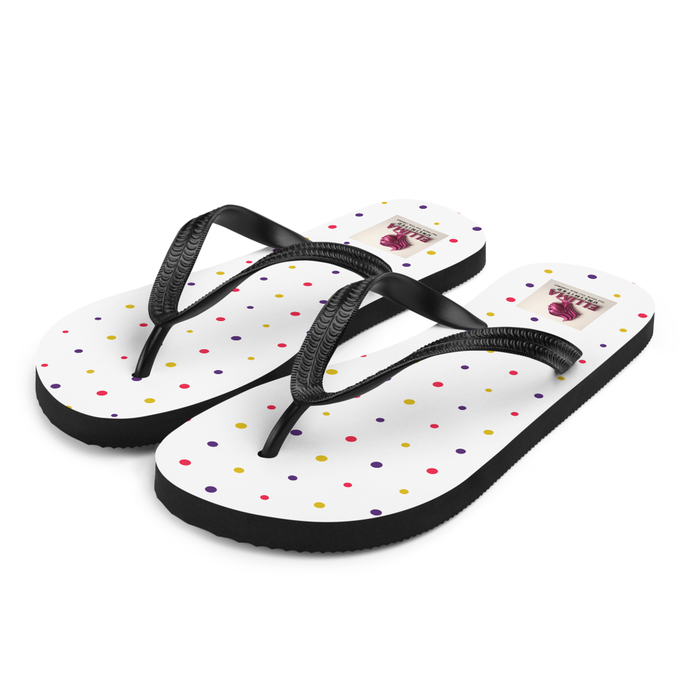 Colorful Polka Dot Sublimation Flip Flops