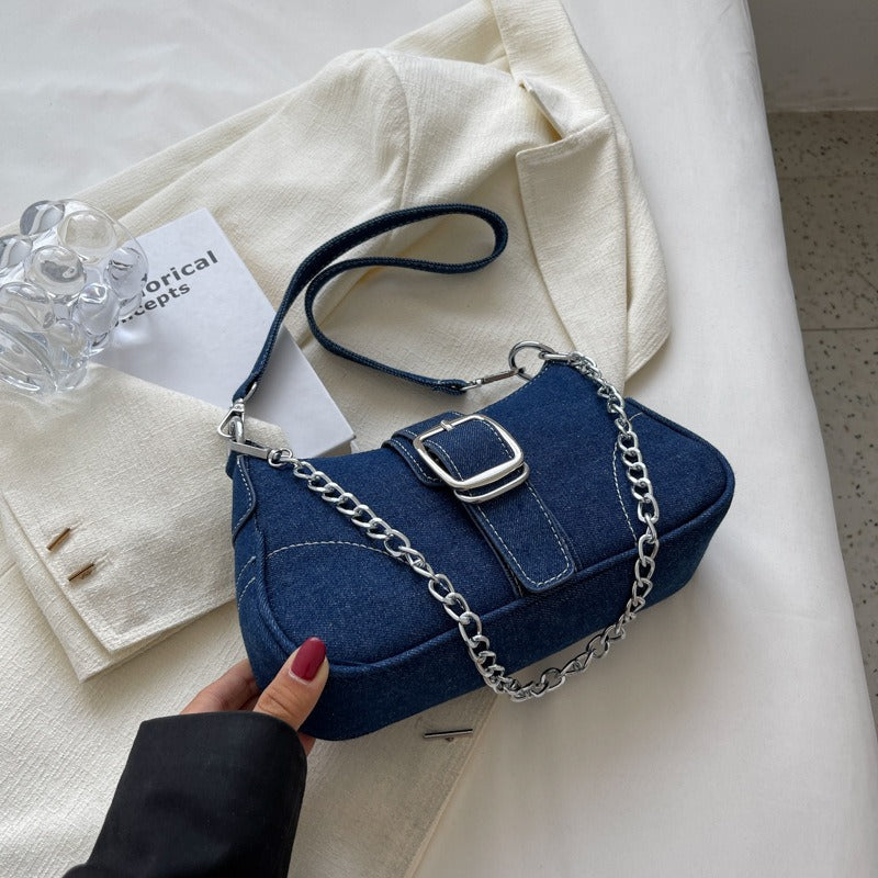 Women's High-End Canvas Chain Crossbody Bag