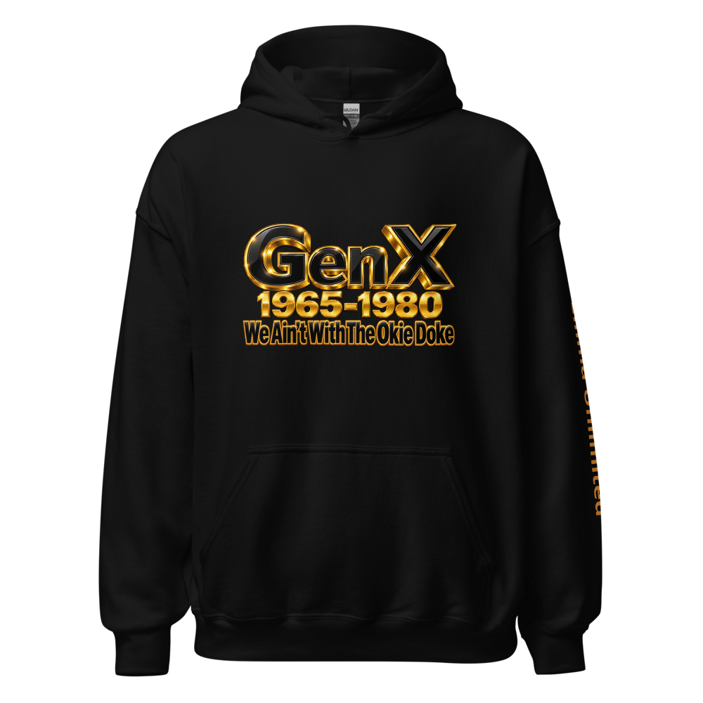Ellima Unlimited GenX Gold Okie Doke Unisex Heavy Blend Hoodie | Gildan 18500