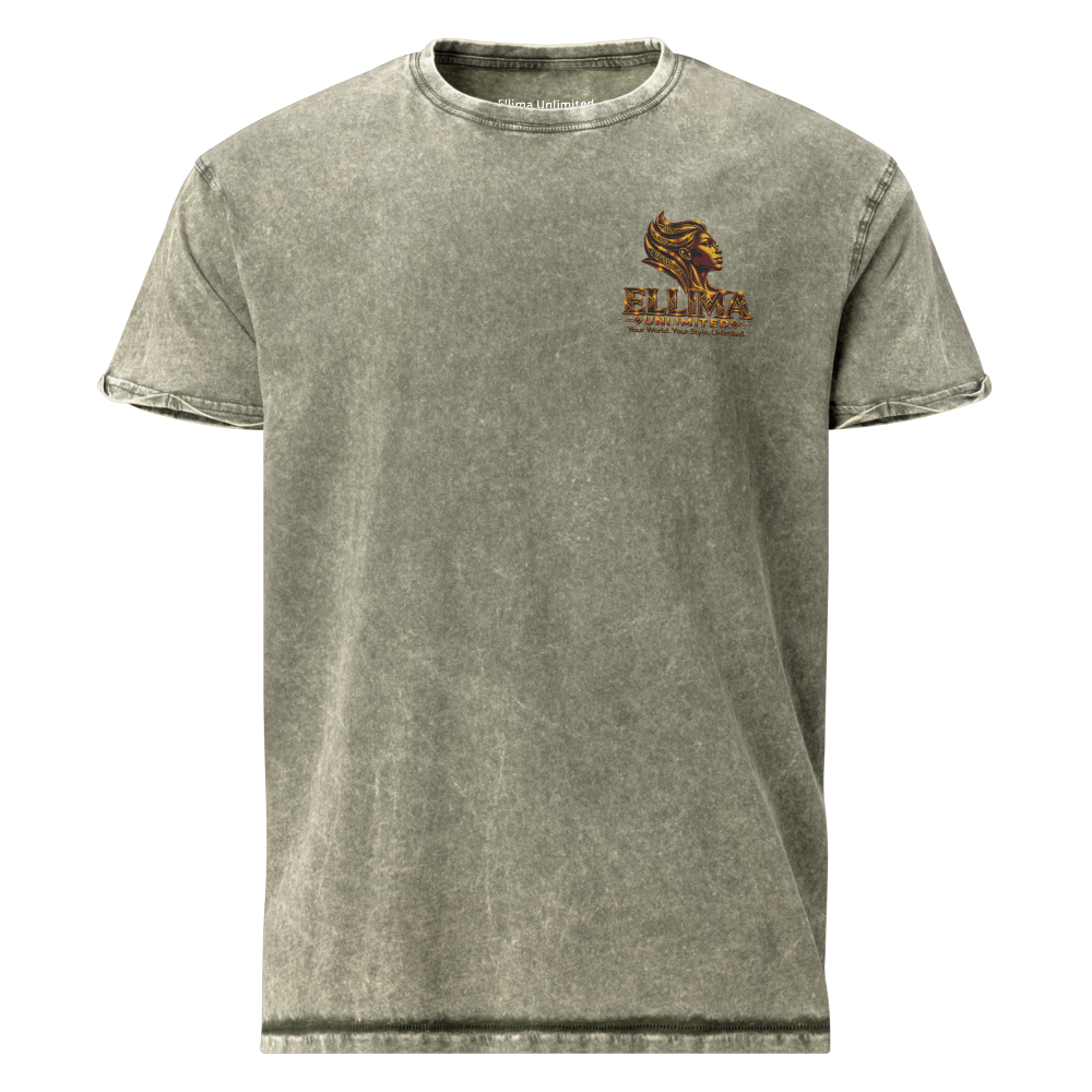 Ellima Unlimited Logo'd Unisex Denim T-Shirt | Husky CA6689
