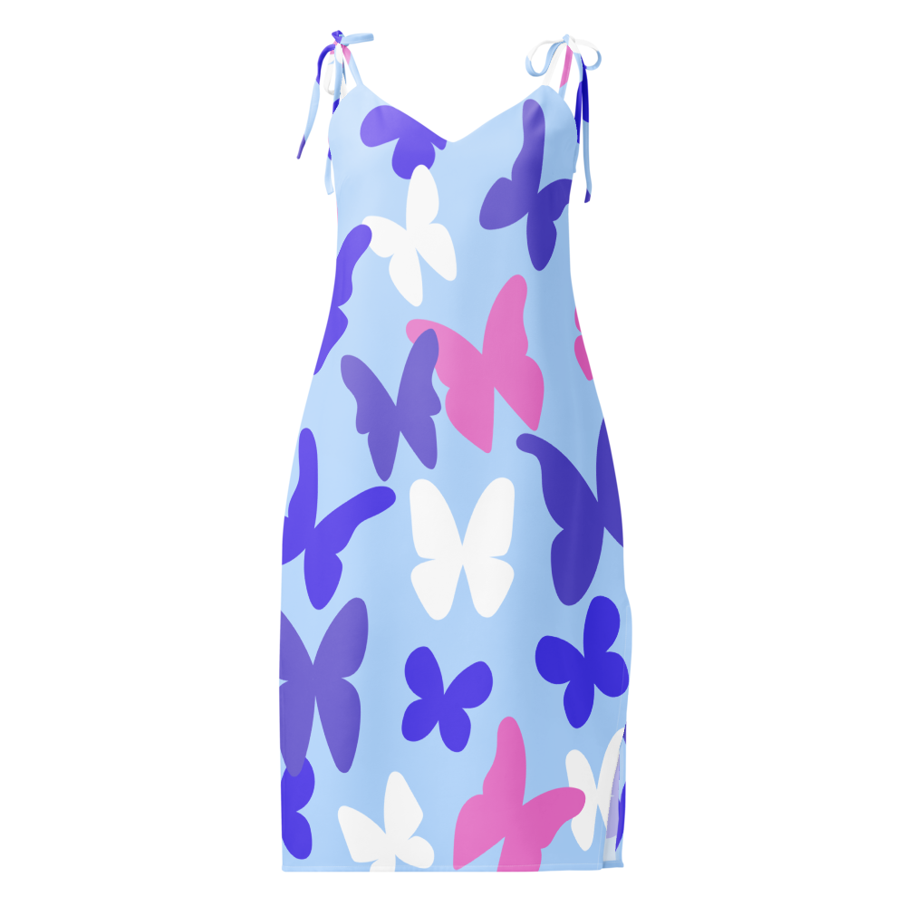 All-Over Print Slip Dress