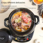 Electric Slow Cooker Automatic Saucepan Casserole Stew Pot Home Plug-in Cuisine Intelligente Ceramic Crock Pot Electric Cocina