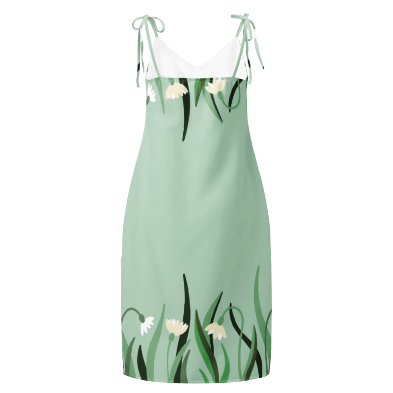 All-Over Print Slip Dress