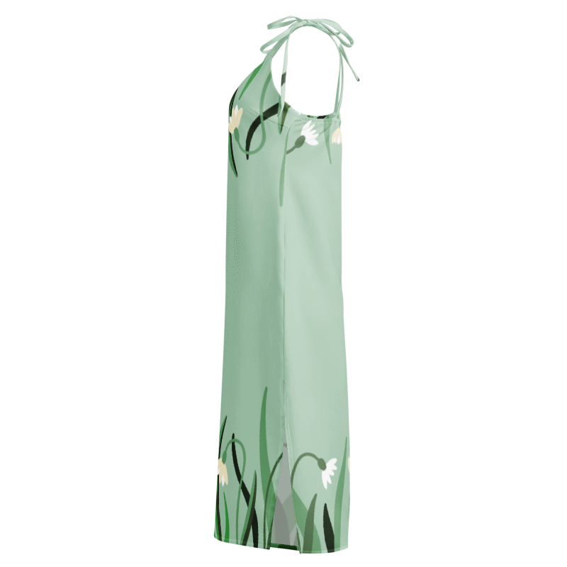 All-Over Print Slip Dress